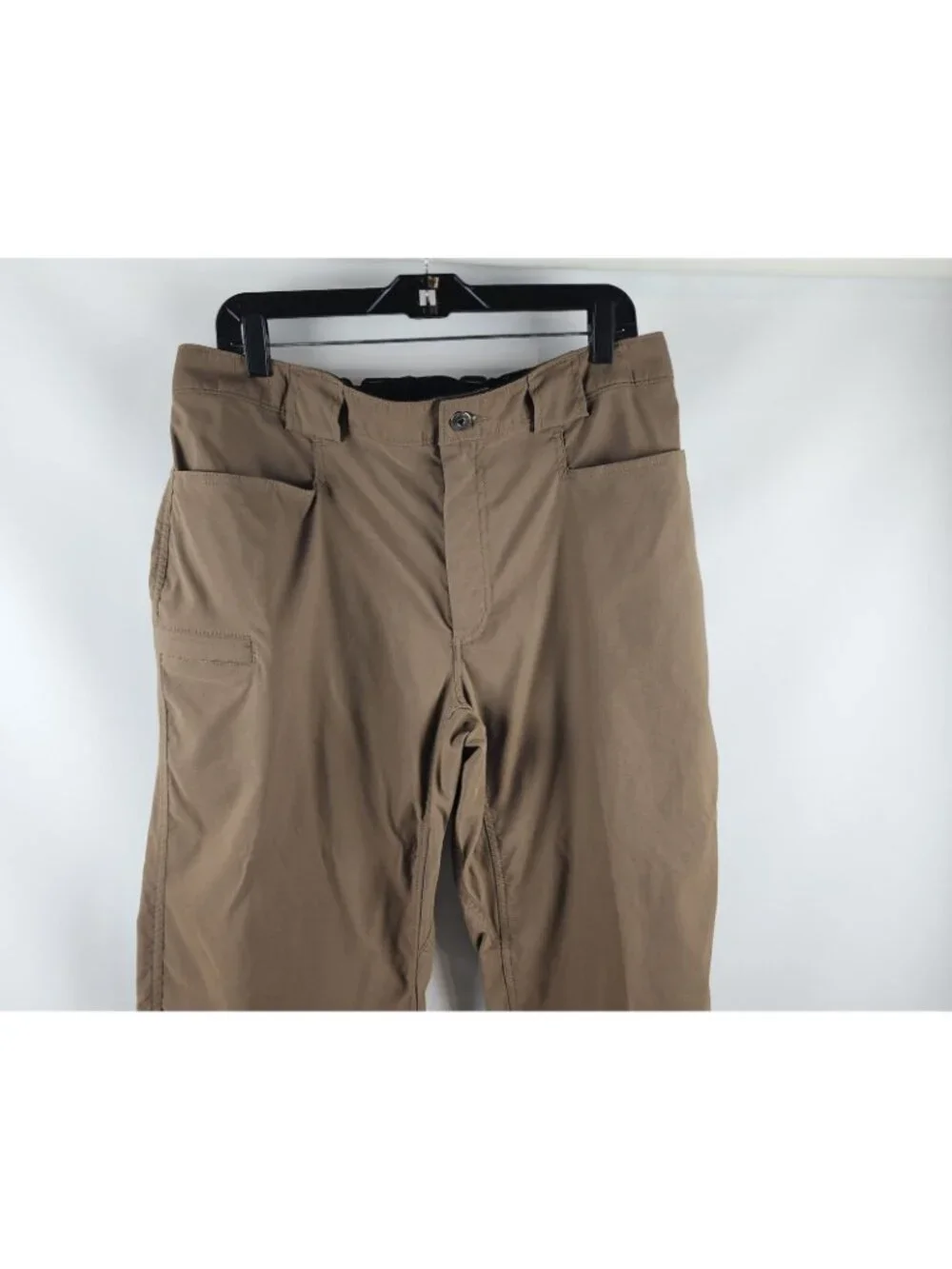 Duluth Trading Pants Mens Lx30 Flex Dry On The Fly Relaxed Brown Cargo